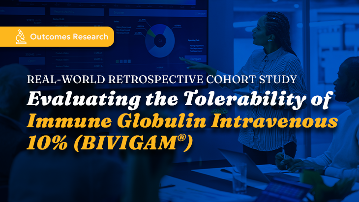 BIVIGAM Article – Website Professionals in a conference room analyze data on a screen for outcomes research study 'Evaluating the Tolerability of Immune Globulin Intravenous 10% (BIVIGAM®).
